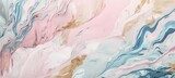 Abstract liquid marble texture background. Soft pastel pink blue colors. Generative AI technology.