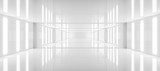 abstract white background architecture glossy room 3d render illustration