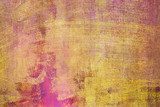 Background and texture of purple and yellow cement walls filled with scratches..