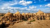 Bada Bagh cenotaphs in Jaisalmer, Rajasthan, India