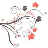 beautiful abstract vector floral design 