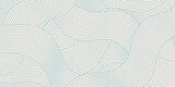 Blue and beige diagonal wavy lines seamless pattern. Simple vector abstract liquid stripes background. eps 10