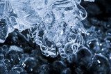 blue ice  in detail - macro texture 