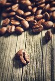 coffee on wooden background
