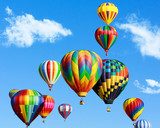 Colorful hot air balloons 