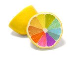 coloured lemon
