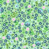 Cute ditsy seamless floral background 