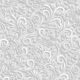 Elegante Barockspiralen in Relief