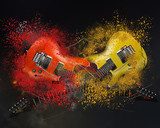 Explosives Duett elektrischer Gitarren