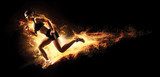Flammende Geschwindigkeit in Aktion