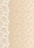 Flower background with lace