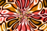 fractal flower bloom - brown/pink 