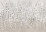 Frühlingshafte Pastellblütenwand