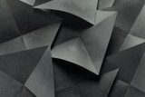 Geometric shapes of paper, grey background
