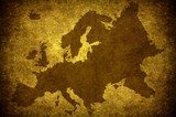Grunge european map 