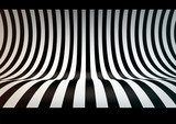 Illusionäre Wellen in Schwarz-Weiß