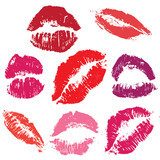 lips kiss prints