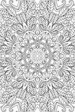Mandala background. Ethnic decorative elements. Hand drawn . Coloringg book for adults.