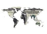 Money world map 