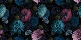 Mystische Blumenpracht in Nachtfarben