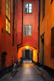 Narrow alley in Stockholm