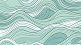 Oceanic Resonance: Soothing Wave Patterns in Blue and Green