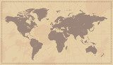 Old Vintage World Map 