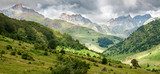 Pyrenees mountains landscape in Huesca, Spain 