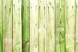 Rustikale Holzwand in Grüntönen
