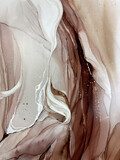 Sanfte Aquarellstrukturen in Brauntönen