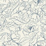 Sanfte Eleganz floraler Linienkunst