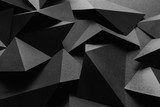 Schwarz-weiße 3D-Pyramidenstruktur