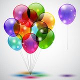 Sfondo con palloncini - Background with balloons
