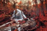 Silver Stream Waterfall (Autumn forest in Crimea)