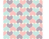 Simply Heart Pastel Pattern, Valentines