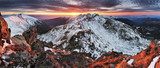 Slovakia Tatras - Winter mountain panorama 