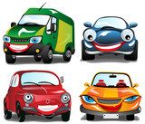 Smiling Colorfull Cars