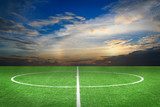 Soccer football field stadium grass line ball background 
