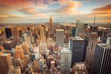 Städtische Dämmerung über New York