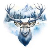 Stille des verschneiten Waldes