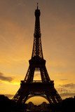 Sunset at the Eiffel Tower, Paris, France