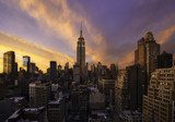 Sunset over Manhattan, New York 