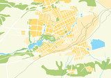 Vector Geo Map of The City 