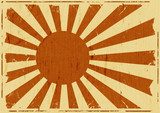 Vintage Japan Flag Landscape Background 