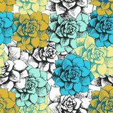 Vintage seamless flower pattern 
