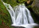 Waterfall in the national park Sumava-Czech Republic 