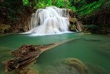Waterfall in tropical forest, west of Thailand 
