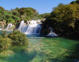 Waterfalls on Krka river. Dalmatia, Croatia. 