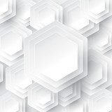 White geometry vector background.