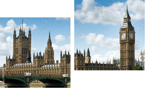 Westminster - Zweiteiliges Leinwandbild, Diptychon